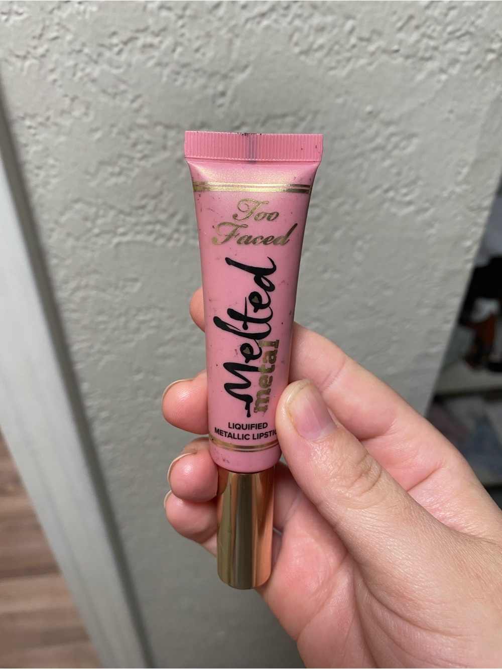 Too Faced Melted Metallic Liquified Lipstick melted peony
